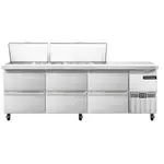 Continental Refrigerator RA93N30M-D, Refrigerated Counter, Mega Top Sandwich / Salad Unit