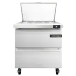 Continental Refrigerator SW32N12M-D, Refrigerated Counter, Mega Top Sandwich / Salad Unit