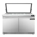 Continental Refrigerator SW48N18M-HGL-FB, Refrigerated Counter, Mega Top Sandwich / Salad Unit
