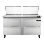 Continental Refrigerator SW60N24M-D, Refrigerated Counter, Mega Top Sandwich / Salad Unit