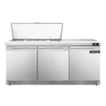 Continental Refrigerator SW72N18M-FB, Refrigerated Counter, Mega Top Sandwich / Salad Unit