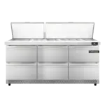 Continental Refrigerator SW72N30M-FB-D, Refrigerated Counter, Mega Top Sandwich / Salad Unit