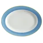 Corona PA1601907612, Display Platters, Porcelain, Blue, Oval