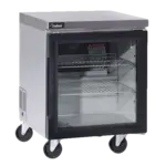 Delfield , GUR27P-G, Refrigerator, Undercounter, Reach-In, 115V, 27" W, Glass Door