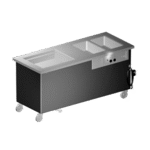Delfield , KH2C-74-NU, Serving Counter, Hot & Cold