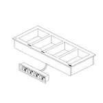 Delfield , N8745-DESP, Hot Food Well Unit, Drop-In, Electric