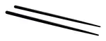 GET Enterprises CP-23-BK, Disposable Chopsticks, Black