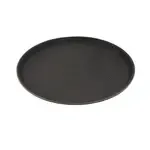 GET Enterprises NS-1400-BK, Serving Tray, Non-Skid, Polypropylene, Black, 14" Dia