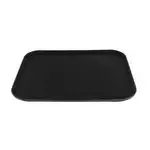 GET Enterprises NS-1418-BK, Serving Tray, Non-Skid, Polypropylene, Black, Rectangular