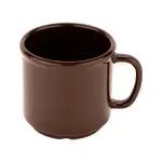 GET Enterprises S-12-BR, Mug, Plastic, San Plastic, Stackable, Brown