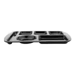 GET Enterprises , TL-151-BK, Tray, Compartment, Plastic, Black, Cafeteria
