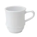 GET Enterprises TM-1208-W, Mug, Plastic, San Plastic, Stackable, White