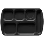 GET Enterprises , TR-151-BK, Tray, Compartment, Plastic, Black, Cafeteria