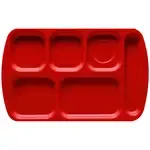GET Enterprises , TR-151-R, Tray, Compartment, Plastic, Red, Cafeteria
