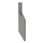 Glastender CIWA-5, Underbar Inside Wedge Corner Fillerboard, 3" W, 37" H