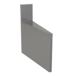 Glastender CIWB-10, Underbar Inside Wedge Corner Fillerboard, 6" W, 37" H