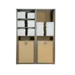Grosfillex UT173599, Laundry Housekeeping Cabinet, Aluminum, Bronze