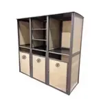 Grosfillex UT174599, Laundry Housekeeping Cabinet, Aluminum, Bronze