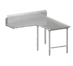 John Boos , CDT6-I60144SBK-R, Dishtable, Clean "L" Shaped, Adjustable Bullet Feet