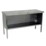 John Boos , EBOS4-2460, Work Table, Cabinet Base Open Front, 60" W
