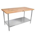 John Boos , JNS03, Work Table, Wood Top, 60" W