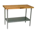 John Boos , SNS14, Work Table, Wood Top, 48" W