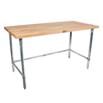 John Boos , TNB04, Work Table, Wood Top, 72" W
