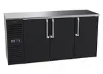 Krowne Metal NS72L-BSS-RLR, Refrigeration- Self-Contained Narrow Door Back Bar