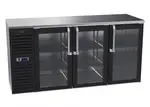 Krowne Metal NS72L-GSS-RRR, Refrigeration- Self-Contained Narrow Door Back Bar