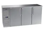 Krowne Metal NS72L-SSS-RLL, Refrigeration- Self-Contained Narrow Door Back Bar