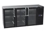 Krowne Metal NS72R-GNS-LRL, Refrigeration- Self-Contained Narrow Door Back Bar