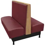Oak Street , ALT-8442-DBL-WINE, Seating, Booth, Double, 84" L