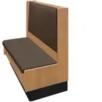 Oak Street , ARST-2442-SGL-VSUB-SB, Seating, Booth, Single, 24" L