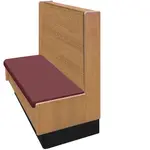 Oak Street , ARST-8442-SGL-VSWB-WINE, Seating, Booth, Single, 84" L