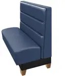 Oak Street , BNM-7242-SGL-NAVY, Seating, Booth, Single, 72" L