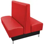 Oak Street , BRTN-7242-DBL-RED, Seating, Booth, Double, 72" L