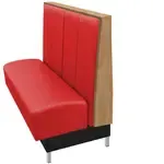 Oak Street , BURT-2442-SGL-RED, Seating, Booth, Single, 24" L