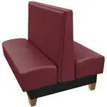 Oak Street , CLI-7242-DBL-WINE, Seating, Booth, Double, 72" L