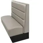 Oak Street , CLR-2442-SGL-GRAY, Seating, Booth, Single, 24" L