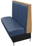 Oak Street , COL-4442-SGL-NAVY, Seating, Booth, Single, 44" L