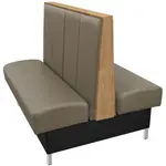 Oak Street , COL-8442-DBL-GM, Seating, Booth, Double, 84" L