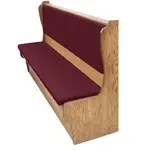 Oak Street , DRN-4442-SGL-VSUB-WINE, Booth, 44" L, Upholstered