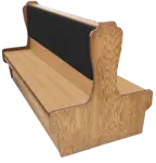 Oak Street , DRN-8442-DBL-WSUB-T2, Booth, 84" L, Upholstered