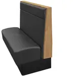 Oak Street , LDN-6042-SGL-BLK, Seating, Booth, Single, 60" L
