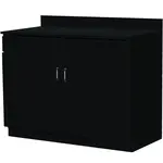 Oak Street M8220-BLK-ASSEMBLED, Wait Station Cabinet