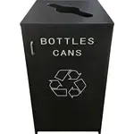 Oak Street M8540-BLK, Casework, Waste/Recycling Receptacle, Laminate, Black
