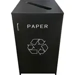 Oak Street M8550-BLK, Casework, Waste/Recycling Receptacle, Laminate, Black