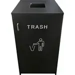 Oak Street M8560, Casework, Waste/Recycling Receptacle, Black