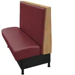 Oak Street , MAR-6042-SGL-WINE, Seating, Booth, Single, 60" L