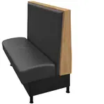 Oak Street , MAR-7242-SGL-BLK, Seating, Booth, Single, 72" L